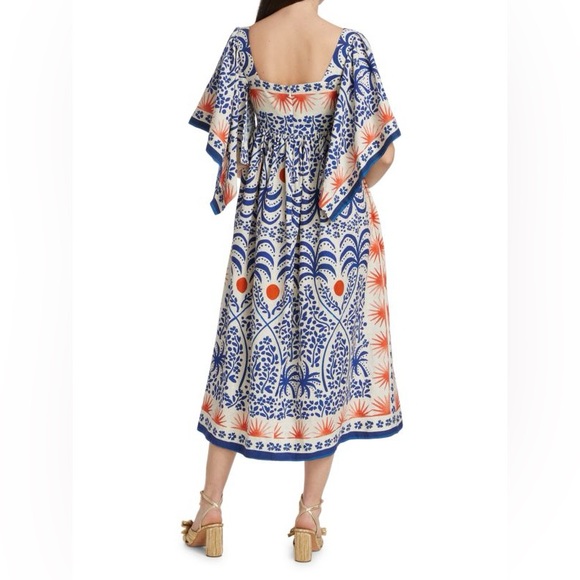 Farm Rio Squareneck Midi Dress - Picture 2 of 6